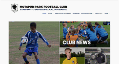 Desktop Screenshot of motspurparkfc.com