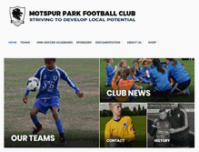 Tablet Screenshot of motspurparkfc.com